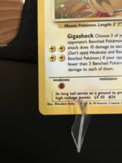 Pokemon Raichu Fossil Holo Rare Unlimited 14/62 1999 90 HP English - Image 5