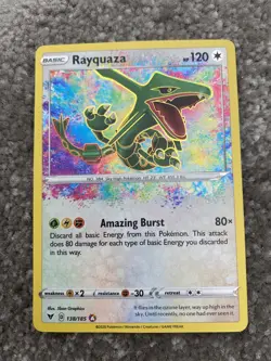 Rayquaza Vivid Voltage 138/185 nm condition or better rare pokemon - Image 1