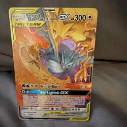 The Pokemon Company Moltres & Zapdos & Articuno GX Holo TAG TEAM 44/68 Hidden F… - Image 1