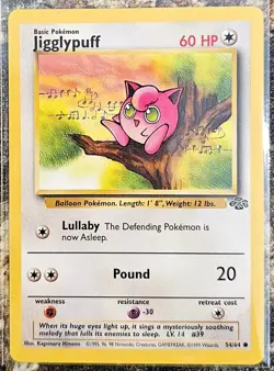 Pokemon 1999 Jungle Jigglypuff 54 LP - Image 1