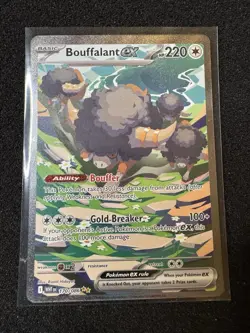 Pokemon TCG Bouffalant ex 170/086 Special Illustration Rare SV: White Flare NM - Image 1