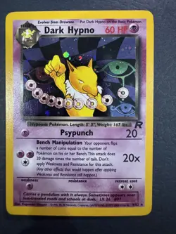 Pokemon TCG Dark Hypno 9/82 Team Rocket Unlimited Holo - Image 1