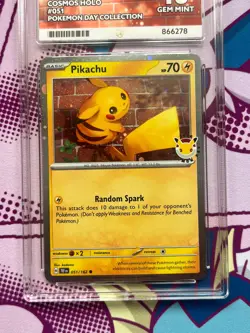 Pikachu 051/162 - Pokemon Day Collection - Comos Holo - Graded - ACE 10 - Image 3