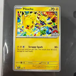 Pikachu SVP 225 Pokemon TCG Black Star Promo World Championship 2025 Stamp NM - Image 4