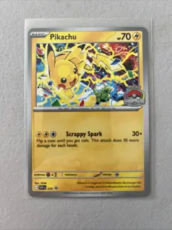 Pikachu SVP225 World Championships 2025 Stamped Black Star Promo Pokemon TCG - Image 1