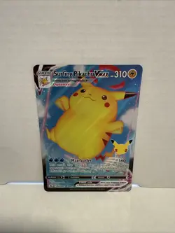Pokemon TCG Surfing Pikachu Vmax Celebrations 009/025 Holo Ultra Rare NM - Image 1