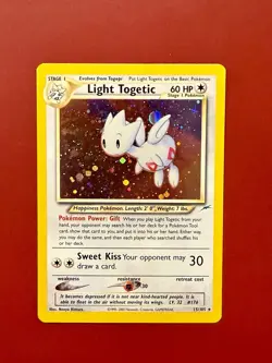 Pokemon Light Togetic Neo Destiny Holo 15/105 (2000) English - LP - Image 1