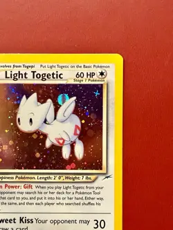 Pokemon Light Togetic Neo Destiny Holo 15/105 (2000) English - LP - Image 3