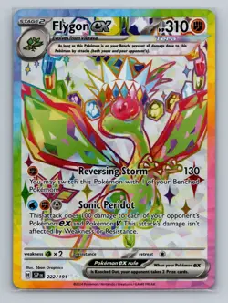 Pokemon SV08: Surging Sparks #222/191 Flygon ex - Image 1