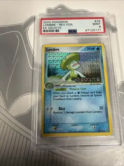 Pokemon Deoxys Lombre Reverse Holo #34 PSA 9 Mint - Image 1