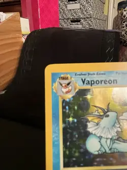 Pokemon Vaporeon Jungle 1st Edition Holo Rare Unlimited 12/64 1999 English - Image 2