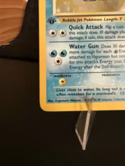 Pokemon Vaporeon Jungle 1st Edition Holo Rare Unlimited 12/64 1999 English - Image 5