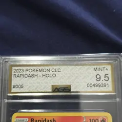 Pokemon Rapidash Holo CLC 005/034 100HP AGS 9.5 English TCG 2023 - Image 2