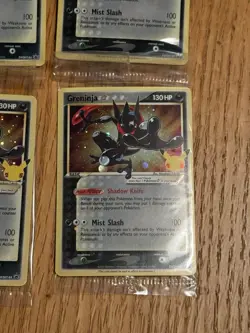 Greninja Gold Star Promo SWSH144 Pokemon Celebrations Sealed (x4) SWIRL - Image 2