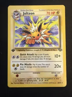 Jolteon (20) 20/64 - Jungle - Rare - Pokemon TCG - LP - Image 1