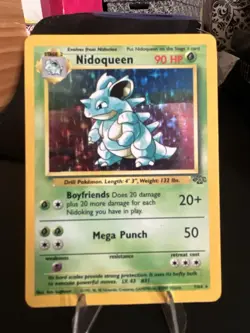 Pokemon Nidoqueen Jungle Holo Rare Unlimited 07/64 90 HP English - Image 1
