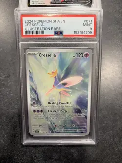 Pokemon Shrouded Fable - CRESSELIA - ILLUSTRATION RARE - 071/064 - PSA 9 - Image 1