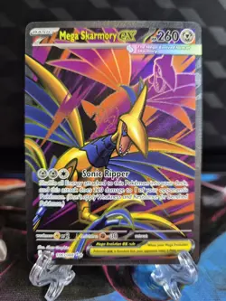 Mega Skarmory ex 106/088 Ultra Rare Full Art Perfect Order Pokemon Card NM/M - Image 1