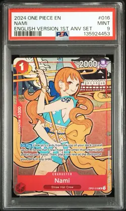 One Piece 1st Anniversary Set English OP01 ST01 PSA Nami Sanji Brook 9 Franky 7 - Image 2