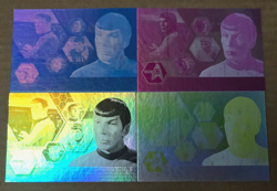 Star Trek 35th Anniversary HoloFEX P2 Promo Spock 4 Card Progressive Proof Set - Image 1