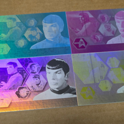 Star Trek 35th Anniversary HoloFEX P2 Promo Spock 4 Card Progressive Proof Set - Image 2