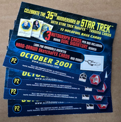 Star Trek 35th Anniversary HoloFEX P2 Promo Spock 4 Card Progressive Proof Set - Image 3