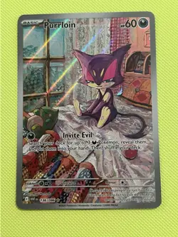 Purrloin 136/086 Illustration Rare - Pokemon TCG - Scarlet & Violet White Flare - Image 1