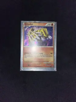 Pokemon Groudon SL4 Call of Legends Shiny Holo Rare 100 HP Card 2011 - Image 2