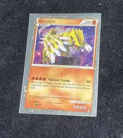 Pokemon Groudon SL4 Call of Legends Shiny Holo Rare 100 HP Card 2011 - Image 3