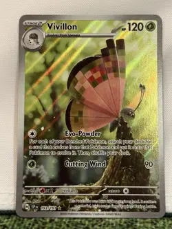Vivillon 193/191 Surging Sparks Illustration Rare Holo Pokemon Card - Image 1