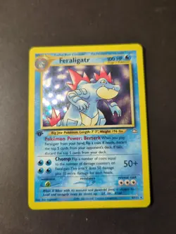 Feraligatr 4/111 Neo Genesis 1st Edition Holo Rare Pokemon Card LP - Image 1