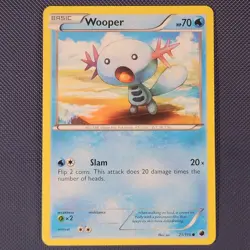 Wooper 21/116 - Plasma Freeze - Common Pokemon Card - NM - Image 1