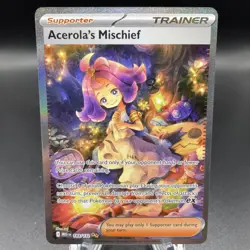 Acerola’s Mischief SIR English 183/132 Pokemon TCG Card - Image 1