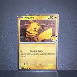 Pikachu Pokemon Day 2026 Stamp Promo Card 30th Anniversary 051/162 - Image 1