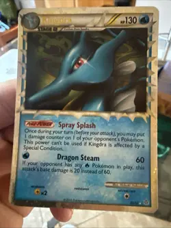 Pokemon TCG Kingdra Prime Holo HSUnleashed Card 85/95 Nm/lp - Image 1