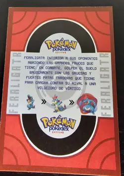 FERALIGATR - POKEMON TCG POKEDEX EDITION FOIL CARD - Image 2
