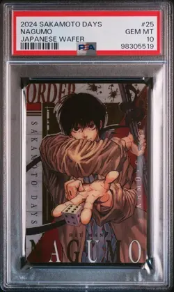 Sakamoto Days Nagumo Wafer Card PSA 10 Gem Mint Anime Collectible - Image 1