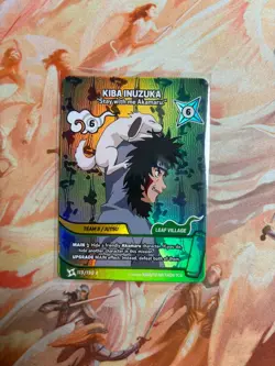 Naruto Mythos Card English Kiba Inuzuka Alternative Art, 113/130 1st Edition - Image 1