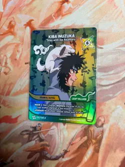 Naruto Mythos Card English Kiba Inuzuka Alternative Art, 113/130 1st Edition - Image 2