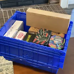 50+ Pounds Pokemon Card Bundle Lot - 1 Crate, Pokemon 10,000 Cards Collection - Image 1