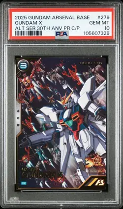 PSA 10 Pr-279 Gundam X Arsenal Promo Card Gem Mint Collectible - Image 1