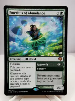 MTG Emeritus of Abundance Secrets of Strixhaven 145 Regular Mythic - Image 1