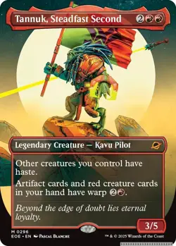 Tannuk, Steadfast Second (Borderless) [EOE - 296] - NM TCG MTG - Image 1