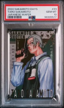 Sakamoto Taro Days Wafer Card PSA 10 Gem Mint Collectible Game Card - Image 1