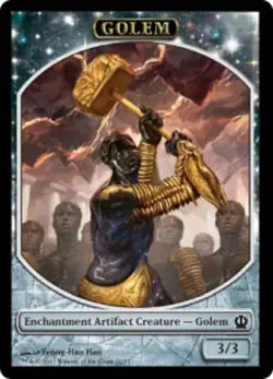 Golem Token Theros Lightly Played, English - Image 1