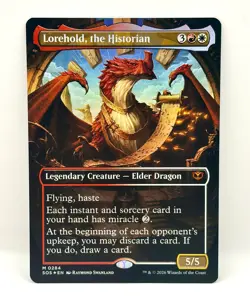 Lorehold, the Historian Secrets Of Strixhaven Borderless Foil NM/MINT - IN HAND - Image 1