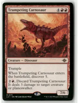 Trumpeting Carnosaur R The Lost Caverns of Ixalan 171 NM - Image 1