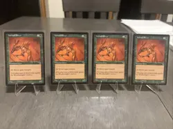 4x Horned Sliver Tempest Magic Mtg LP - Image 1