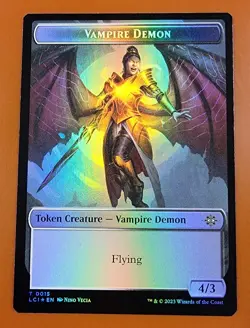 1x Map & Vampire Demon (0015) | FOIL TOKEN | Lost Caverns of Ixalan | MTG Magic - Image 2