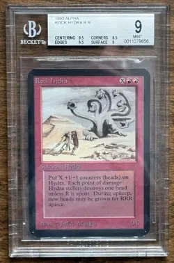 MTG Rock Hydra - Alpha - BGS 9 MINT - Image 1